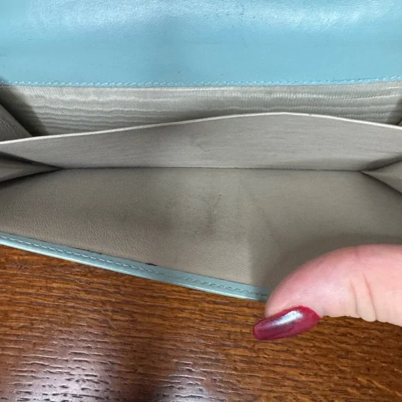 Gucci Robin’s Egg Blue Microguccissima Leather Jackie long wallet - Picture 8 of 16